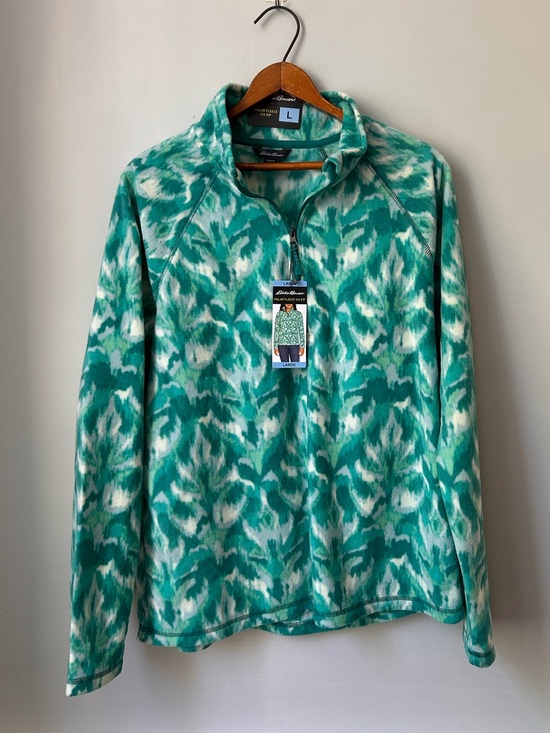 Eddie Bauer Tops - Eddie Bauer Woman's Large Polar Fleece 1/4 Zip Pullover Jacket New W/Tags Large